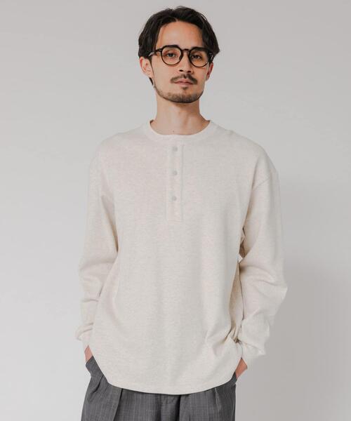 セール】『UR TECH』度詰めワッフルヘンリーロングスリーブ（Tシャツ