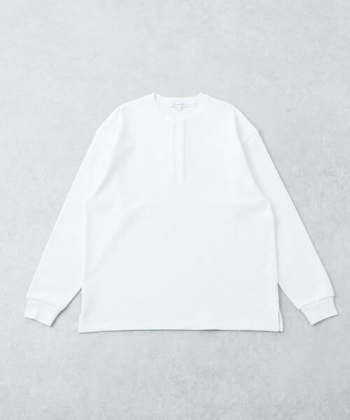 URBAN RESEARCH(アーバンリサーチ)の「『UR TECH』度詰めワッフルヘンリーロングスリーブ(Tシャツ/カットソー・メンズ・ブラック/オートミール/ホワイト/ライトグレー・MEDIUM/LARGE)」の9枚目の写真