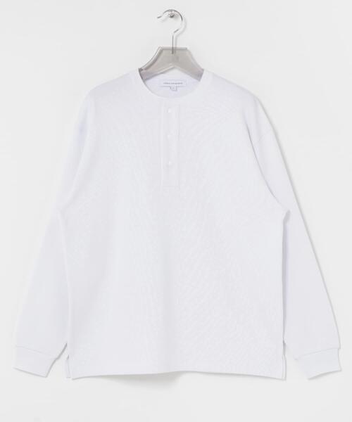 URBAN RESEARCH(アーバンリサーチ)の「『UR TECH』度詰めワッフルヘンリーロングスリーブ(Tシャツ/カットソー・メンズ・ブラック/オートミール/ホワイト/ライトグレー・MEDIUM/LARGE)」の10枚目の写真