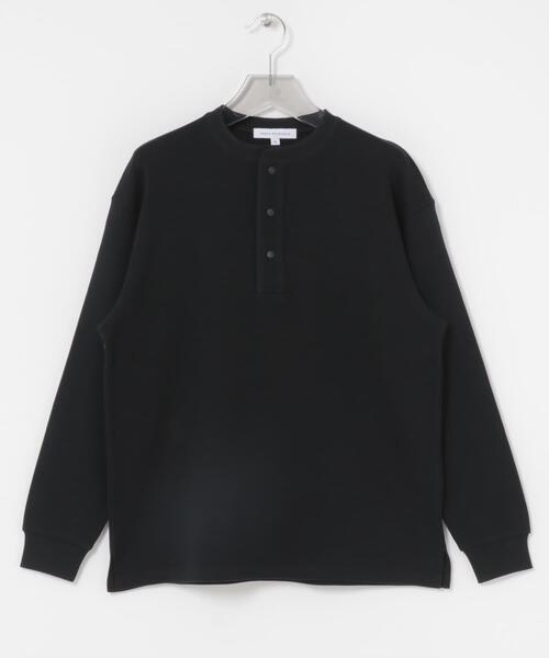 URBAN RESEARCH（アーバンリサーチ）の「『UR TECH』度詰めワッフルヘンリーロングスリーブ（Tシャツ/カットソー・メンズ・ブラック/オートミール/ホワイト/ライトグレー・MEDIUM/LARGE）」の11枚目の写真