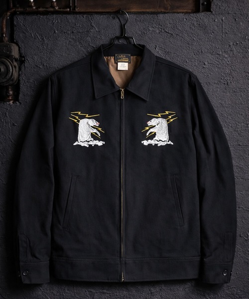 Coffee & Cigarettes(コーヒーアンドシガレッツ)の「2D46 ALASKA POLAR スイングトップ ジャケット(ブルゾン・メンズ・ブラック・L/XL/M)」の2枚目の写真