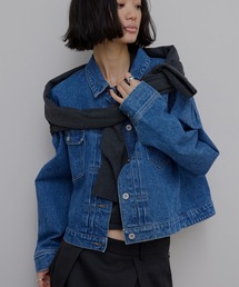 Ameri（アメリ）の「JAPAN MADE BACK FLARE DENIM JACKET（デニムジャケット）」