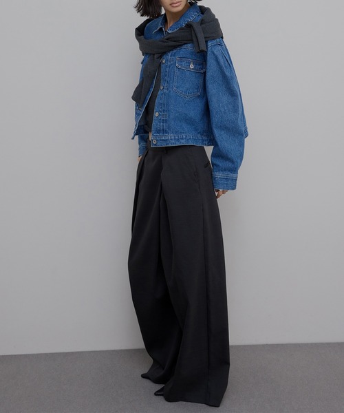 ジャケット・アウター ameri vintage WAIST SHAPE FLARE JACKET Ameri（アメリ）の「WAIST SHAPE FLARE JACKET（テーラードジャケット