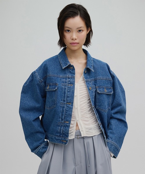 JAPAN MADE BACK FLARE DENIM JACKET（デニムジャケット）｜Ameri