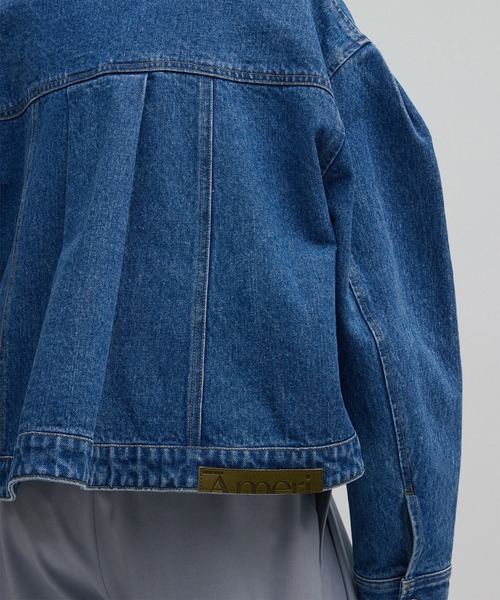 Ameri(アメリ)の「JAPAN MADE BACK FLARE DENIM JACKET(デニムジャケット・レディース・インディゴブルー/ブルー・MEDIUM/SMALL)」の18枚目の写真