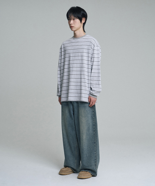 MOOVN（ムブン）の「モアワイドデニムパンツウォッシュドブルー（デニムパンツ・メンズ・その他・LARGE/MEDIUM/SMALL）」の5枚目の写真