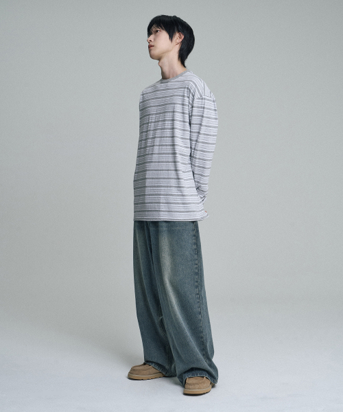 MOOVN（ムブン）の「モアワイドデニムパンツウォッシュドブルー（デニムパンツ・メンズ・その他・LARGE/MEDIUM/SMALL）」の7枚目の写真