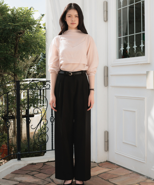DEHEVE（デヘヴェ）の「High-Neck Bustier Blouse [Pink]（シャツ/ブラウス・レディース・PINK・FREE）」の6枚目の写真