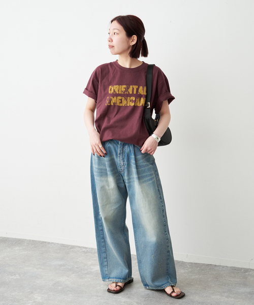Spick & Span（スピックアンドスパン）の「AUTHEN / オーセン SS OA CLUSH EMBROIDERY T-SHIRT（Tシャツ/カットソー・レディース・ブラック系その他/ボルドー/アイボリー・SMALL）」の22枚目の写真