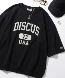 DISCUS(�f�B�X�J�X)��2026SS DISCUS/�f�B�X�J�X �J���b�W���S �����|�C���g���S�h�J �I�[�o�[�T�C�Y �����X�E�F�b�gT�V���c(T�V���c/�J�b�g�\�[)