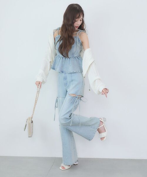 MAJESTIC LEGON(マジェスティックレゴン)の「クリアヒールギャザーリボンサンダル(サンダル・レディース・アイボリー/ブラック/ピンク・SMALL/MEDIUM/LARGE/X-LARGE)」の19枚目の写真