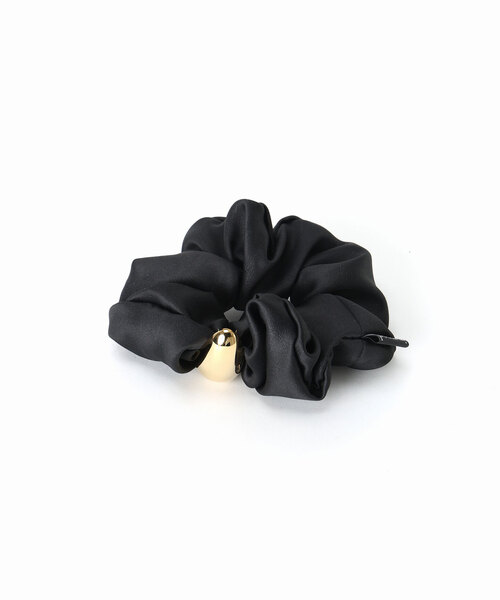 Noble(ノーブル)の「in mood/インムード STONE scrunchie(シュシュ・レディース・ホワイト/ブラック・FREE)」の6枚目の写真