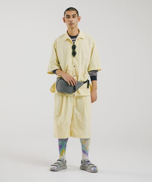 EKAL(エカル)の「『撥水/UVカット/UR TECH』ナイロンタッサーショーツ(その他パンツ・メンズ・グリーン系その他/ライトブルー/イエロー/ネイビー/グレー・MEDIUM/LARGE)」の15枚目の写真