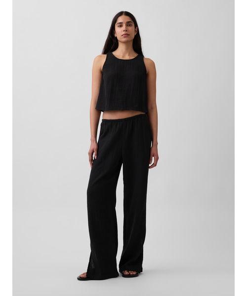 GAP(ギャップ)の「コットンガーゼ レーサー シェルタンクトップ(シャツ/ブラウス・レディース・ホワイト/ブラック/ピンク/ブラウン/イエロー・XXS/L/M/S/XS)」の18枚目の写真