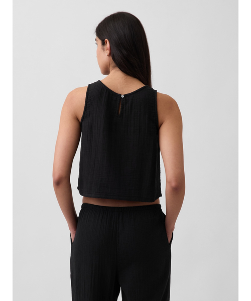 GAP(ギャップ)の「コットンガーゼ レーサー シェルタンクトップ(シャツ/ブラウス・レディース・ホワイト/ブラック/ピンク/ブラウン/イエロー・XXS/L/M/S/XS)」の19枚目の写真