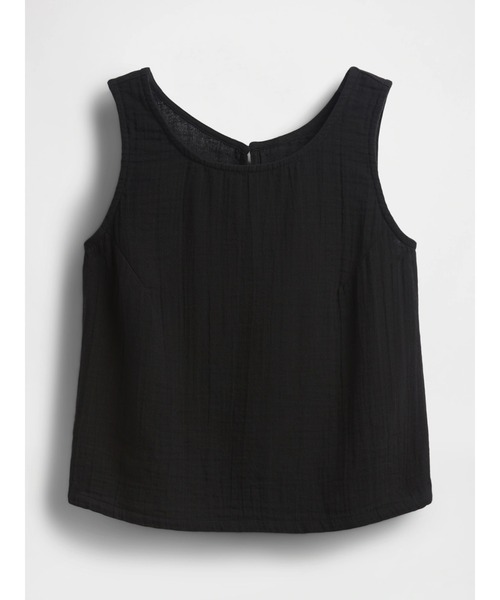 GAP(ギャップ)の「コットンガーゼ レーサー シェルタンクトップ(シャツ/ブラウス・レディース・ホワイト/ブラック/ピンク/ブラウン/イエロー・XXS/L/M/S/XS)」の8枚目の写真