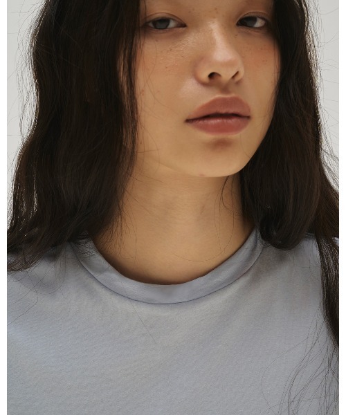 TODAYFUL（トゥデイフル）の「Highgauge Compact T-shirts（Tシャツ/カットソー・レディース・チャコールグレー/サックスブルー/ホワイト/ミント・FREE）」の10枚目の写真