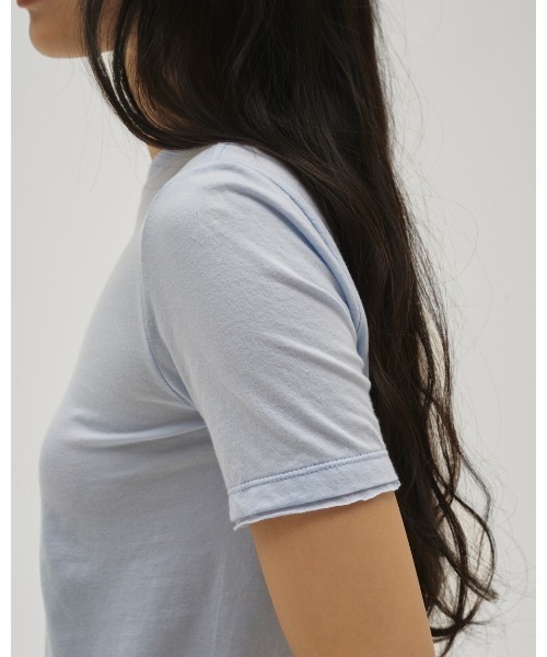 TODAYFUL（トゥデイフル）の「Highgauge Compact T-shirts（Tシャツ/カットソー・レディース・チャコールグレー/サックスブルー/ホワイト/ミント・FREE）」の11枚目の写真