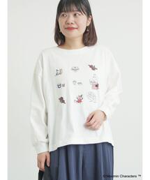 Samansa Mos2 | 【MOOMIN×Samansa Mos2】リトルミイプリントロンT(Tシャツ/カットソー)