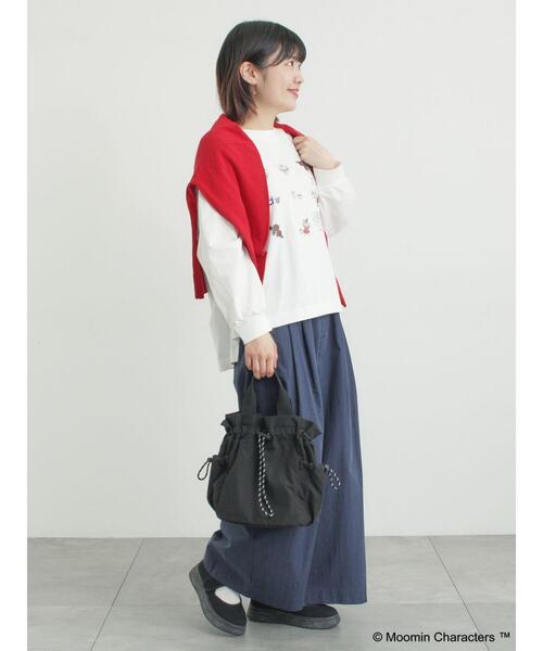 Samansa Mos2(サマンサ モスモス)の「【MOOMIN×Samansa Mos2】リトルミイプリントロンT(Tシャツ/カットソー・レディース・オフホワイト/ベージュ/ブラック・F)」の11枚目の写真
