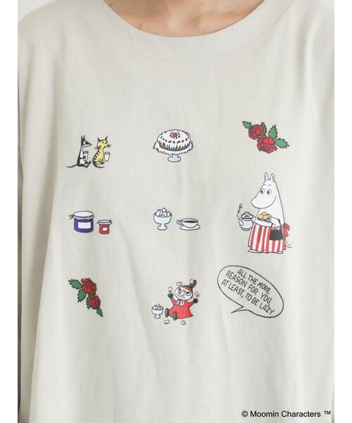 Samansa Mos2(サマンサ モスモス)の「【MOOMIN×Samansa Mos2】リトルミイプリントロンT(Tシャツ/カットソー・レディース・オフホワイト/ベージュ/ブラック・F)」の22枚目の写真