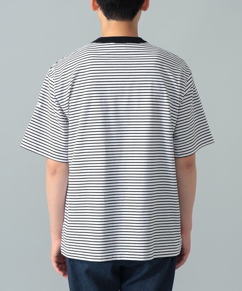 ORCIVAL(オーシバル)の「ORCIVAL / ストレッチコットン ボーダー Tシャツ(Tシャツ/カットソー・メンズ・グレー/ホワイト/ブラック・4/5)」の8枚目の写真