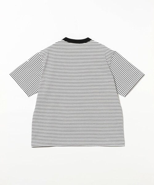 ORCIVAL(オーシバル)の「ORCIVAL / ストレッチコットン ボーダー Tシャツ(Tシャツ/カットソー・メンズ・グレー/ホワイト/ブラック・4/5)」の10枚目の写真