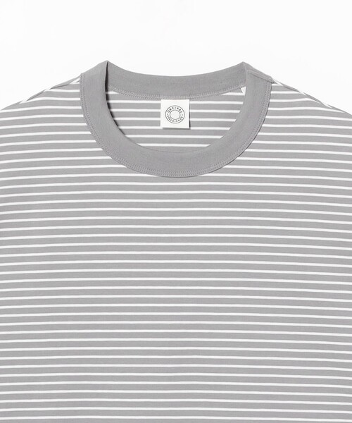 ORCIVAL(オーシバル)の「ORCIVAL / ストレッチコットン ボーダー Tシャツ(Tシャツ/カットソー・メンズ・グレー/ホワイト/ブラック・4/5)」の13枚目の写真
