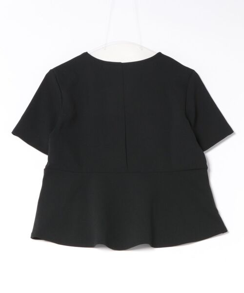 coca(coca)(コカ)の「ジョーゼットペプラムブラウス(シャツ/ブラウス・レディース・ブラック/ベージュ・S/L/M)」の22枚目の写真
