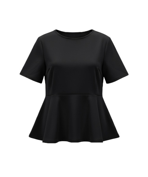 coca(coca)(コカ)の「ジョーゼットペプラムブラウス(シャツ/ブラウス・レディース・ブラック/ベージュ・S/L/M)」の20枚目の写真