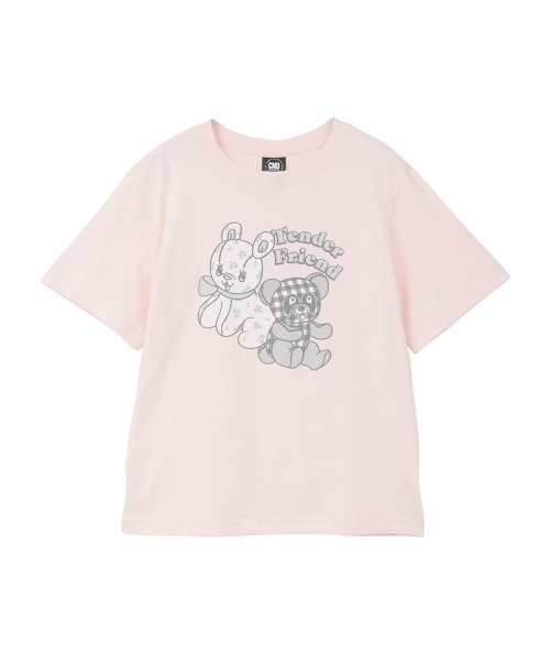 Candy Stripper(キャンディストリッパー)の「TENDER FRIEND Tシャツ(Tシャツ/カットソー・レディース・チャコール/ピンク/オフホワイト・M/L/XL)」の17枚目の写真
