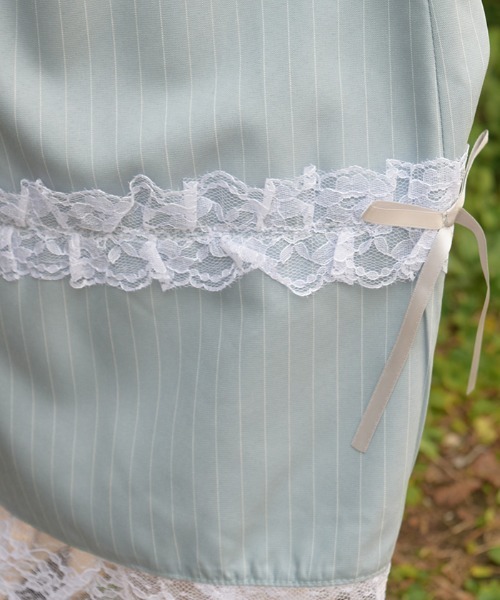 axes femme(アクシーズファム)の「フリルレースワイドパンツ(その他パンツ・レディース・グレー/サックスブルー/ネイビー・FREE)」の12枚目の写真