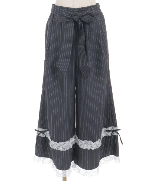 axes femme(アクシーズファム)の「フリルレースワイドパンツ(その他パンツ・レディース・グレー/サックスブルー/ネイビー・FREE)」の20枚目の写真