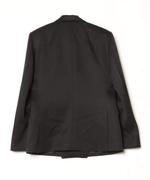 JOHN LAWRENCE SULLIVAN(ジョンローレンスサリバン)の「WOOL GABARDINE FLONT STRAP DOUBLE BREASTED JACKET(テーラードジャケット・メンズ・ブラック・46/48/44)」の4枚目の写真