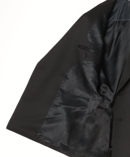 JOHN LAWRENCE SULLIVAN(ジョンローレンスサリバン)の「WOOL GABARDINE FLONT STRAP DOUBLE BREASTED JACKET(テーラードジャケット・メンズ・ブラック・46/48/44)」の5枚目の写真