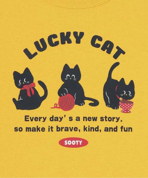 and D. petit main（アンドディープティマイン）の「【365D】おちゃめ半袖T（Tシャツ/カットソー・キッズ・ライトグレー/イエロー/ピンク/ブルー/オフホワイト・130cm/120cm/140cm/110cm/100cm/90cm）」の9枚目の写真