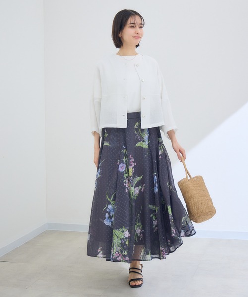 Pillini（ピリーニ）の「袖フレアシアーカットソー（Tシャツ/カットソー・レディース・オフホワイト/ブラック・MEDIUM）」の13枚目の写真