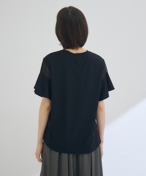 Pillini（ピリーニ）の「袖フレアシアーカットソー（Tシャツ/カットソー・レディース・オフホワイト/ブラック・MEDIUM）」の22枚目の写真