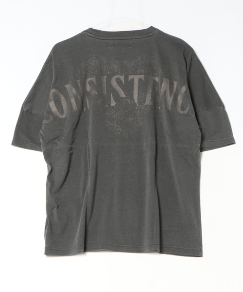 Mac-House(マックハウス)の「ピグメント加工 バックプリント ショートTシャツ(Tシャツ/カットソー・メンズ・ブラック/ピンク/グレイッシュベージュ・L/M/XL)」の5枚目の写真