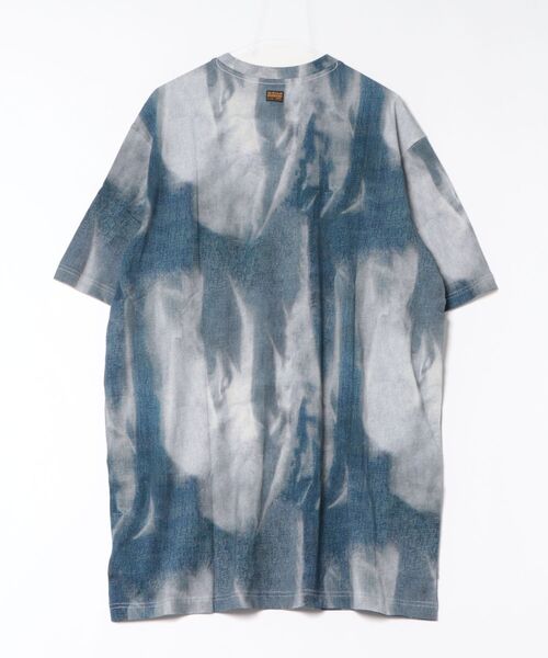 G-STAR（ジースター）の「Printed Loose T-Shirt Dress/デニムフレームプリントルーズTシャツワンピース（ワンピース・レディース・ブルー系その他・MEDIUM/SMALL/X-SMALL）」の2枚目の写真