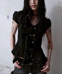 NOT KNOWING（ノットノーイング）の「【NOT KNOWING】Mili Grunge Blouse  / 【ノットノーイング】ミリグランジブラウス（シャツ/ブラウス）」