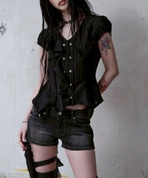 NOT KNOWING（ノットノーイング）の「【NOT KNOWING】Mili Grunge Blouse  / 【ノットノーイング】ミリグランジブラウス（シャツ/ブラウス）」