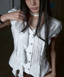 NOT KNOWING（ノットノーイング）の「【NOT KNOWING】Mili Grunge Blouse  / 【ノットノーイング】ミリグランジブラウス（シャツ/ブラウス）」