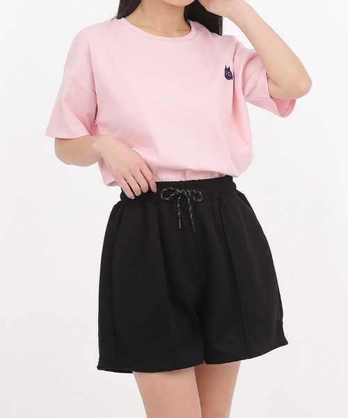 CLOTHY(クロシィ)の「【夏パンツ、これでいいじゃん。】裏COOLスウェットショートパンツ(その他パンツ・レディース・ブラック/ライトグレー/グレー・LARGE/MEDIUM)」の10枚目の写真