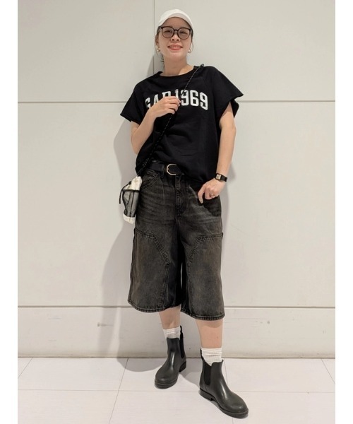 GAP(ギャップ)の「12.5インチ スーパーバギー カーペンター デニムショートパンツ(デニムパンツ・メンズ・ブラック・36W/34W/32W/30W/28W)」の7枚目の写真