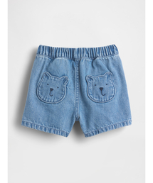 GAP | くまさん ポケット プルオンデニムショートパンツ (ベビー)(デニムパンツ)