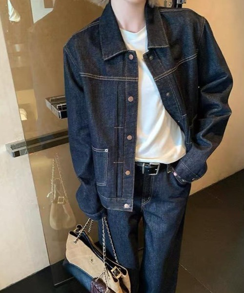semplice(センプリチェ)の「セットアップ【韓国ファッション】(セットアップ・レディース・ブルー・L/M/S)」の12枚目の写真