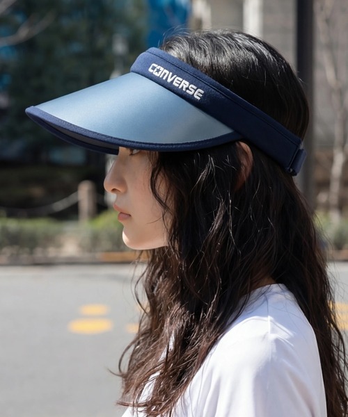 FILA(フィラ)の「【CONVERSE/コンバース】クリップバイザー(サンバイザー・レディース・ブラック/ネイビー・FREE)」の6枚目の写真