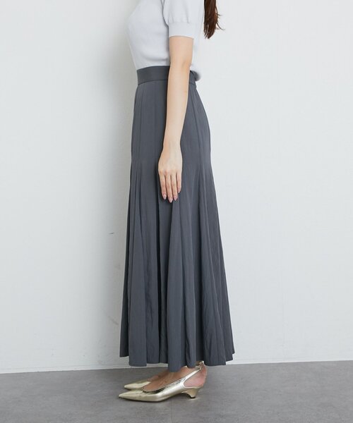 La boutique BonBon(ラブティックボンボン)の「【ゆれる美シルエット】レーヨンナイロンマチマーメイドスカート(スカート・レディース・サックスブルー/チャコールグレー/オフホワイト・PM/38/36)」の17枚目の写真