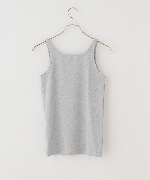 JOURNAL STANDARD(ジャーナルスタンダード)の「BASIC タンクトップ(Tシャツ/カットソー・レディース・ホワイト/ブラック/チャコールグレー・FREE)」の4枚目の写真